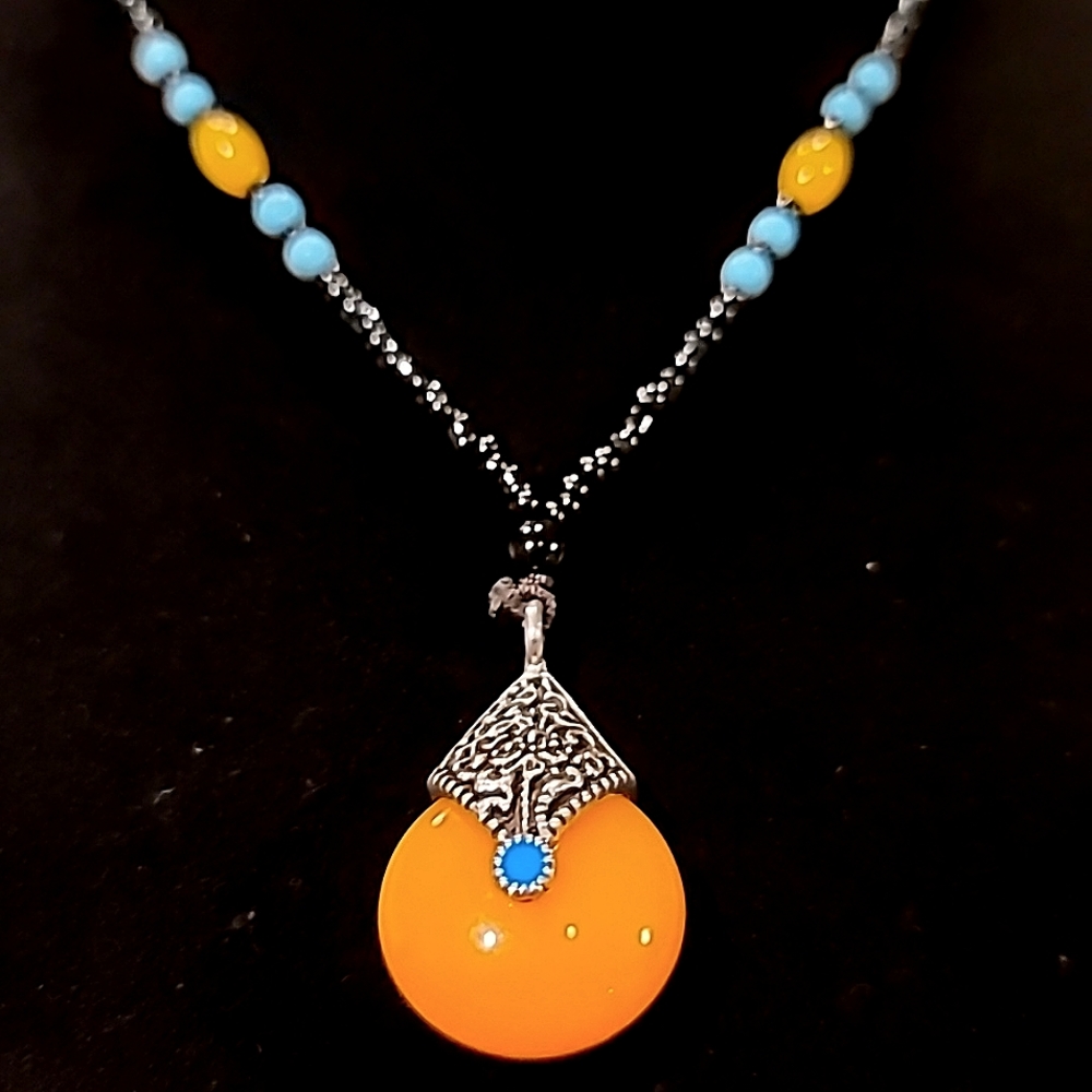 🎁 Boho Inspired Reversible Beaded Necklace - Picture 3 of 4